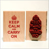 Keep Calm and Carry On Rubber Stamp