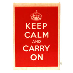 Keep Calm and Carry On Rubber Stamp (Solid)