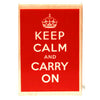 Keep Calm and Carry On Rubber Stamp (Solid)