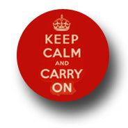 Keep Calm and Carry On Button