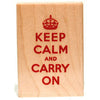 Keep Calm and Carry On Rubber Stamp