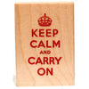 Keep Calm and Carry On Rubber Stamp